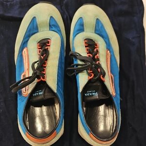 Prada Milano Men's Blue Sneakers, 10.5